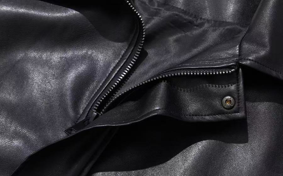 Lady Volume 465-1 Vegan Leather Overfit Jacket