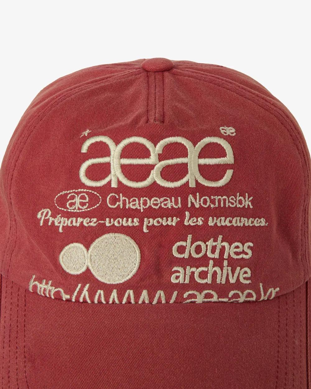 aeae Web Logo Washed 5 Pannel Ball Cap - 3 colors