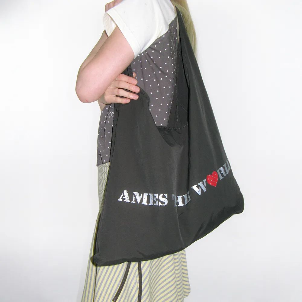 Ames Worldwide Lettering Casual Hobo Bag - 4 colors