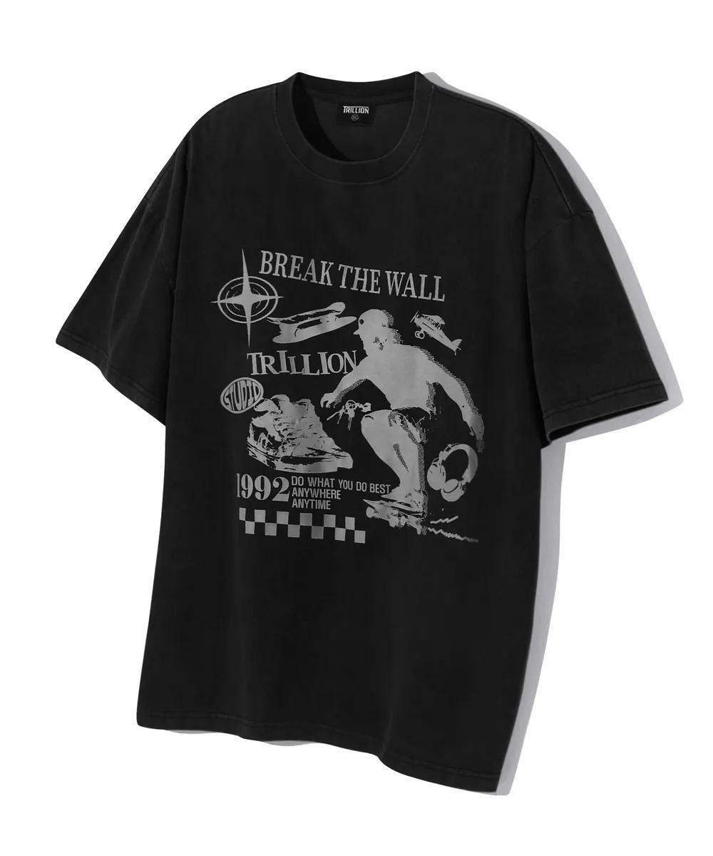Trillion Skateboard Pigment Graphic T-shirt - 5 colors