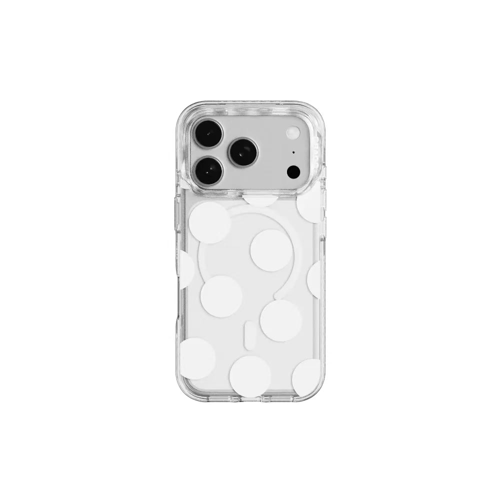 GRAGG Magsafe Layers Frame Case Clear - milky dot