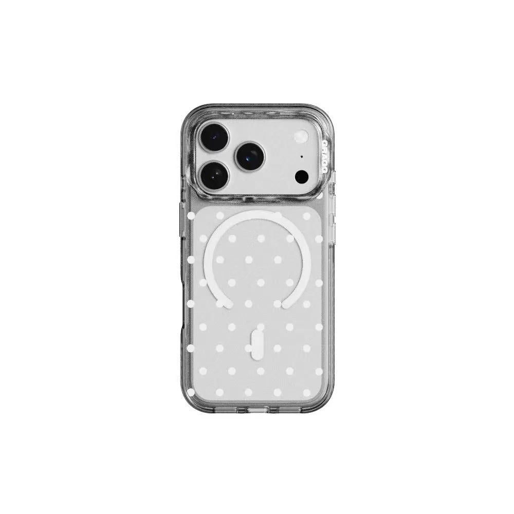 GRAGG Magsafe Layers Frame Case Clear Black - point frame dot