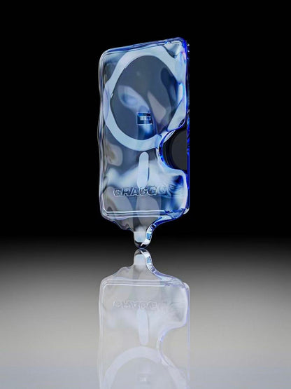 GRAGG Double Magsafe Card Slot - clear blue