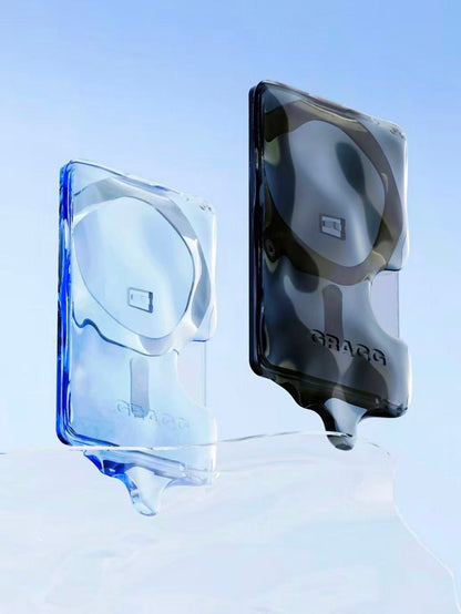 GRAGG Double Magsafe Card Slot - clear blue
