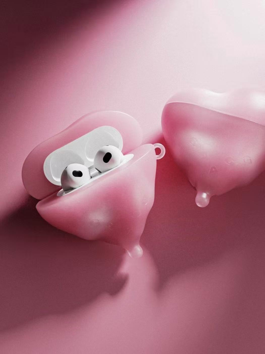 GRAGG Flow Heart Case - clear pink