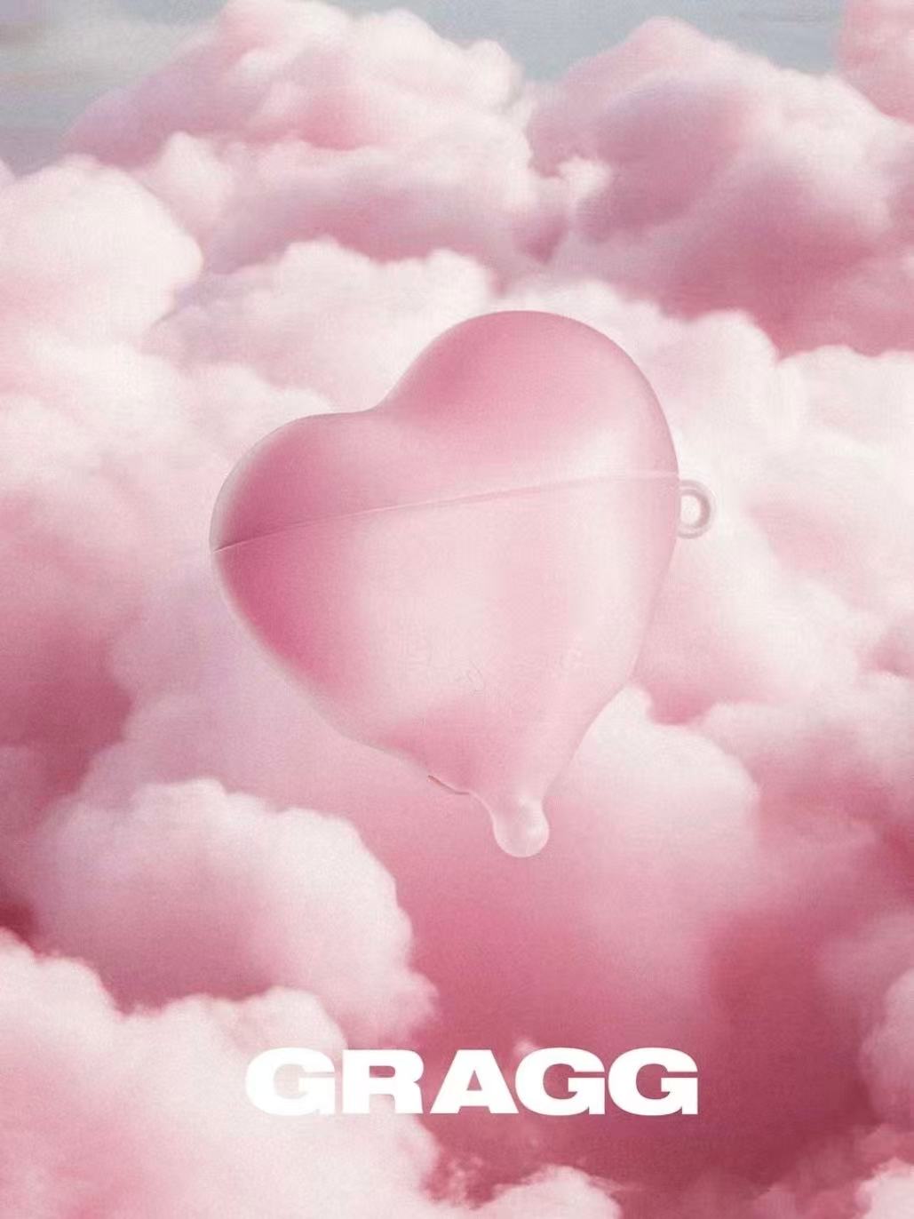 GRAGG Flow Heart Case - clear pink