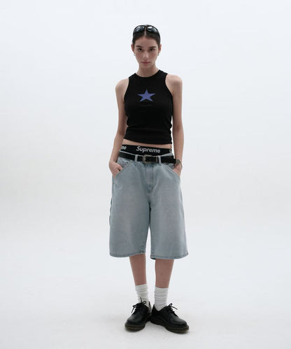 suade Carpenter Denim Shorts - 4 colors