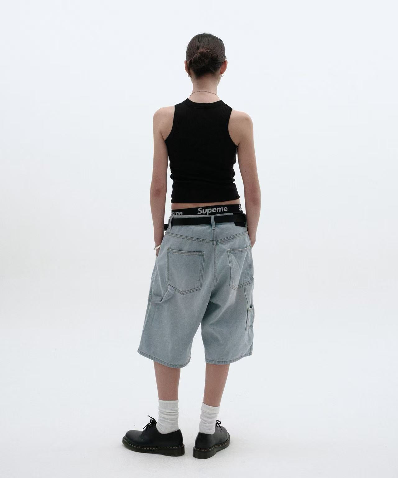 suade Carpenter Denim Shorts - 4 colors