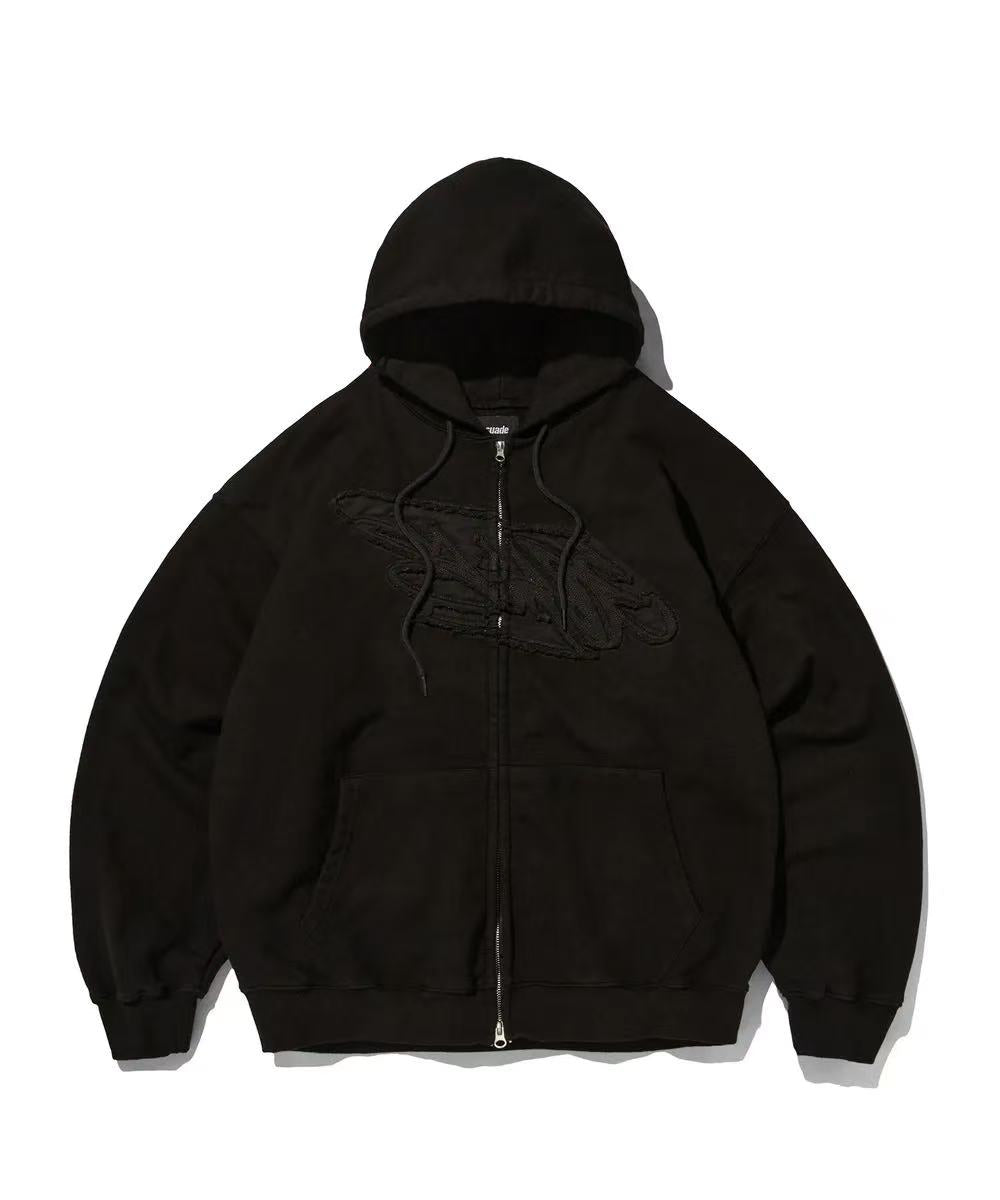 suade Loose Suade Hood Zip Up - 3 colors