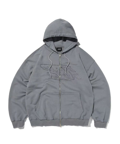 suade Loose Suade Hood Zip Up - 3 colors