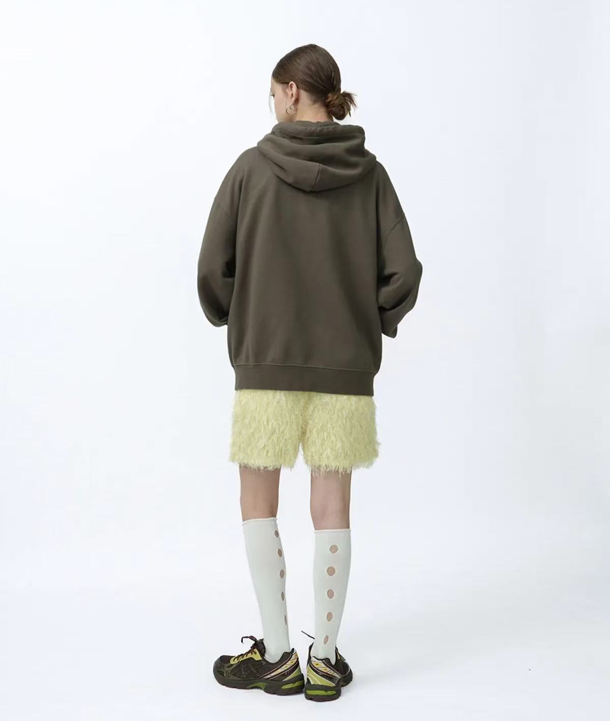suade Loose Suade Hood Zip Up - 3 colors