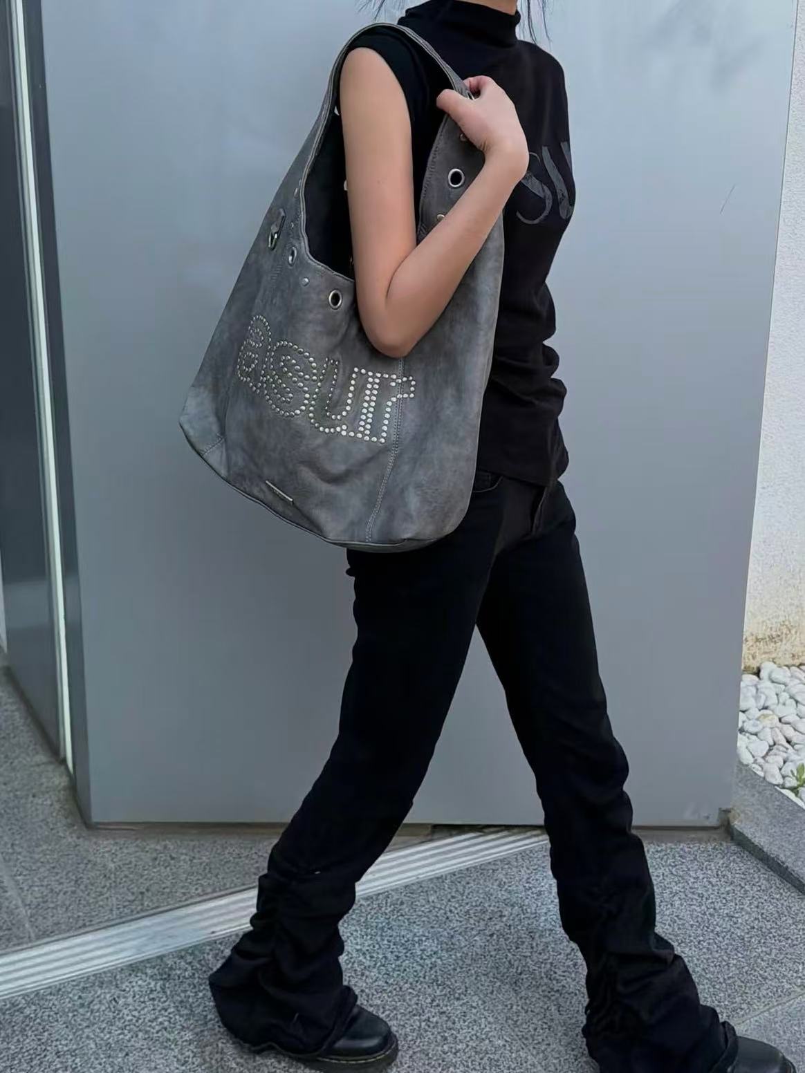 asur Crash Eyelet Shoulder Bag - 3 colors