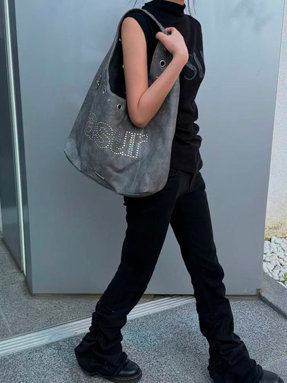 asur Crash Eyelet Shoulder Bag - 3 colors