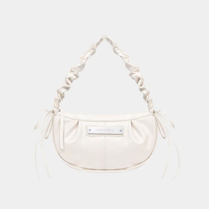 Nick Nicole Crystal Shirring Ribbon Round Bag - 5 colors