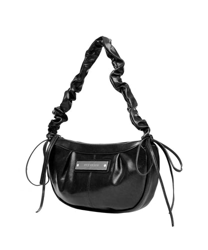 Nick Nicole Crystal Shirring Ribbon Round Bag - 5 colors