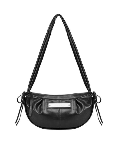 Nick Nicole Crystal Shirring Ribbon Round Bag - 5 colors
