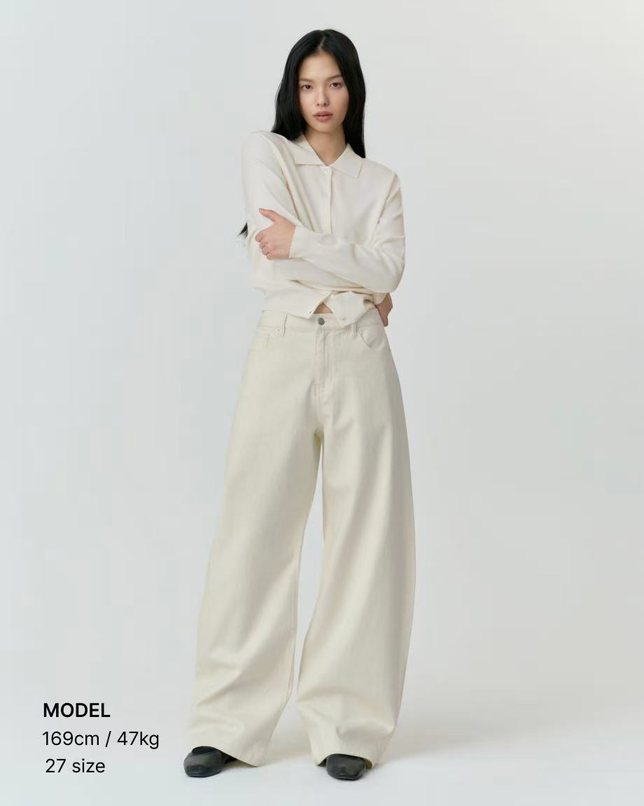 musinsa standard woman Cotton Curved Pants - 5 colors