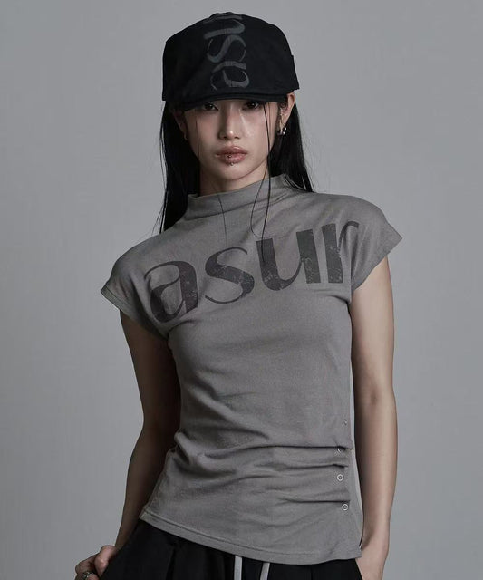 asur Side Snap Half Neck T-shirt - 3 colors