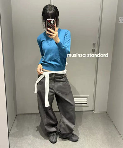 musinsa standard woman Cotton Curved Pants - 5 colors