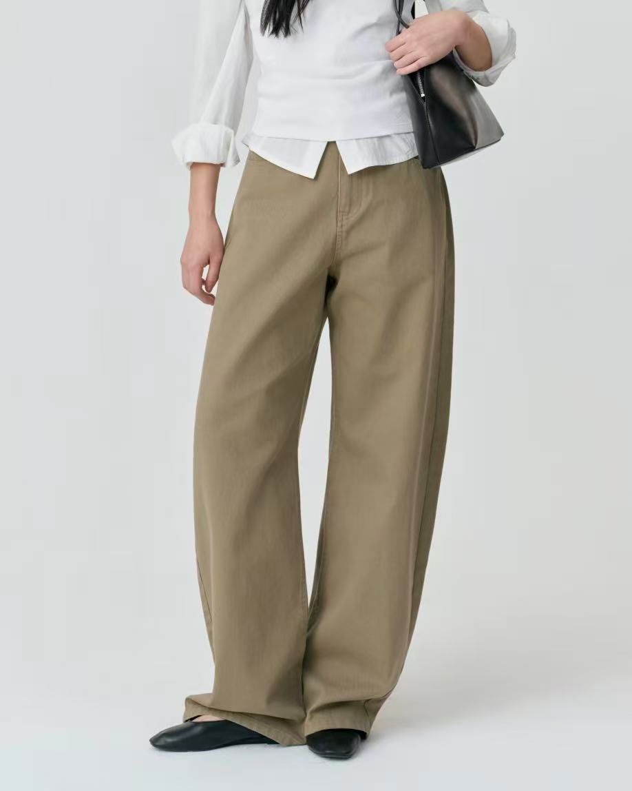 musinsa standard woman Cotton Curved Pants - 5 colors