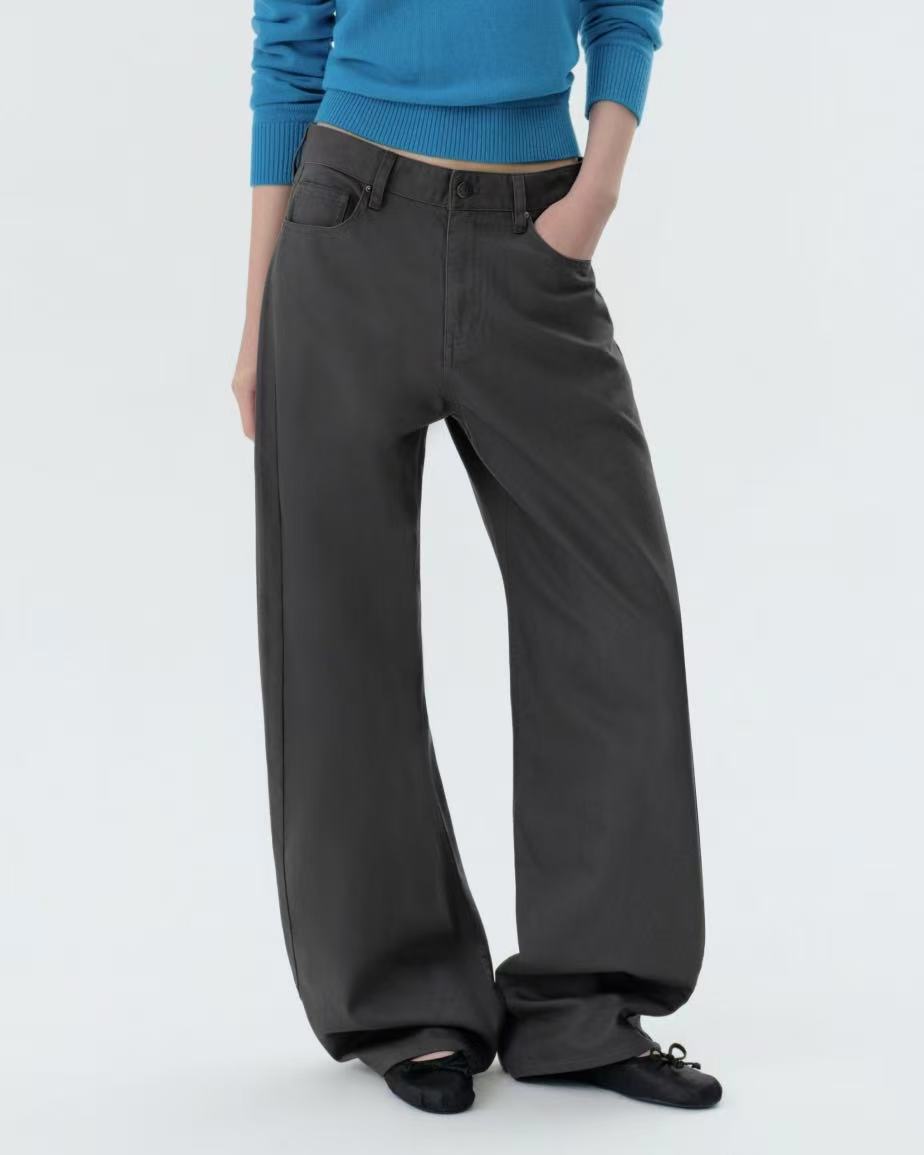 musinsa standard woman Cotton Curved Pants - 5 colors