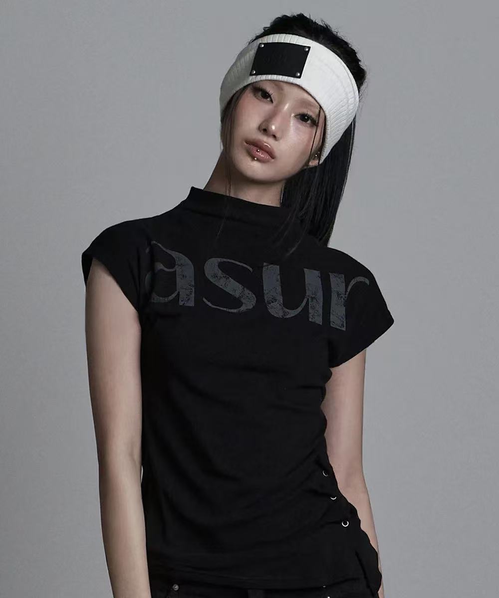 asur Side Snap Half Neck T-shirt - 3 colors