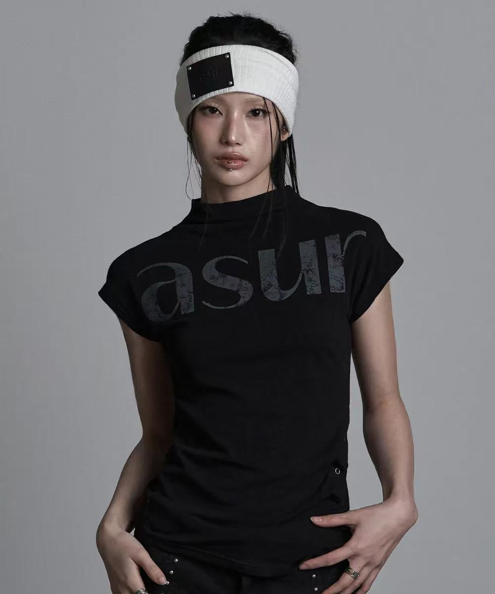 asur Side Snap Half Neck T-shirt - 3 colors