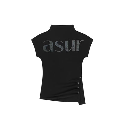 asur Side Snap Half Neck T-shirt - 3 colors