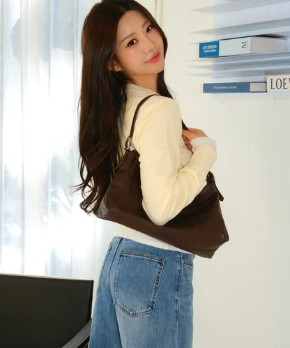 musinsa standard woman Buckle Slouchy Shoulder Bag - 3 colors