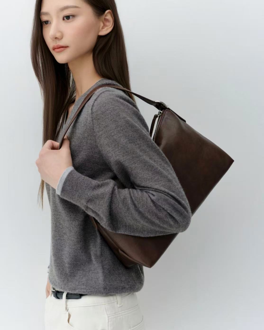 musinsa standard woman Buckle Slouchy Shoulder Bag - 3 colors