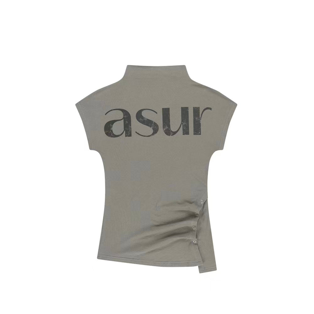 asur Side Snap Half Neck T-shirt - 3 colors