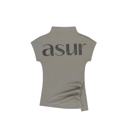 asur Side Snap Half Neck T-shirt - 3 colors