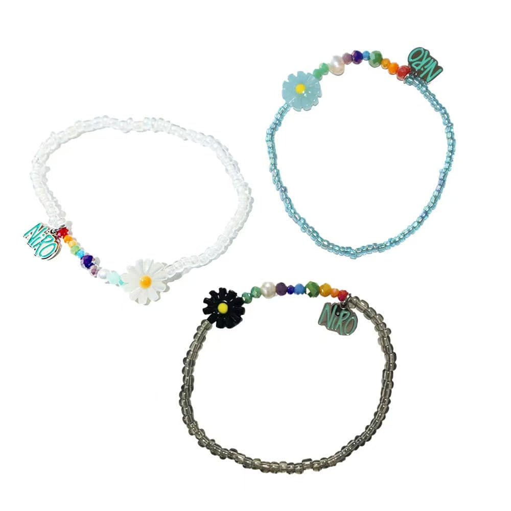 Niro Rainbow Daisy Beads Bracelet #61 - 3 colors