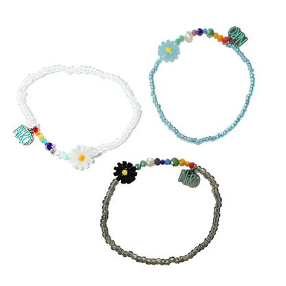 Niro Rainbow Daisy Beads Bracelet #61 - 3 colors