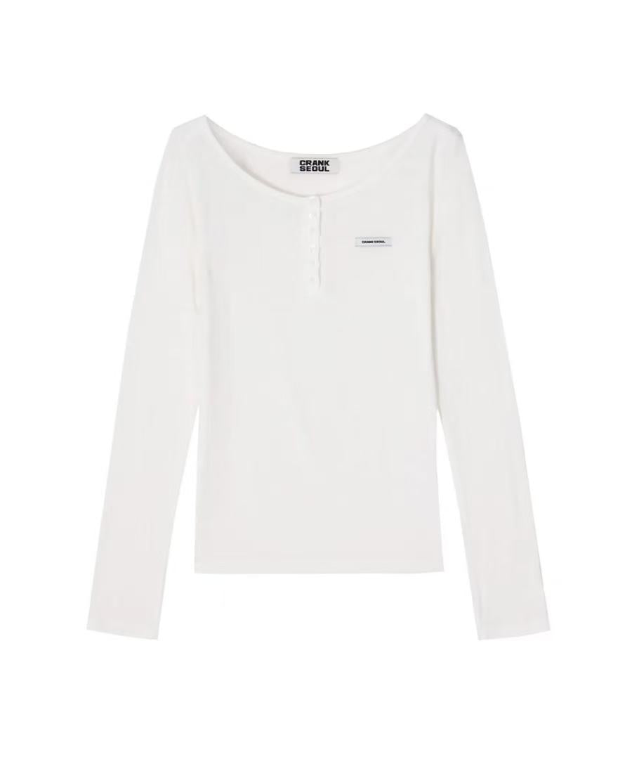 Crank Basic Henley Neck Top - 4 colors