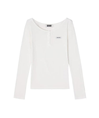 Crank Basic Henley Neck Top - 4 colors