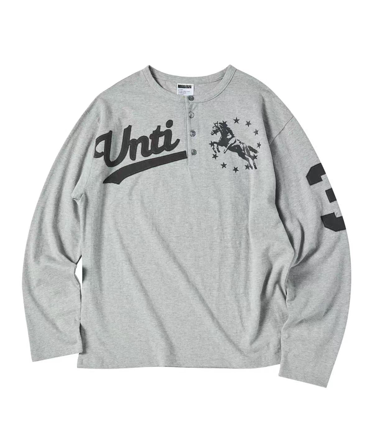 Untitled Seoul Unicorn Henley Neck Slub Long Sleeve - 2 colors