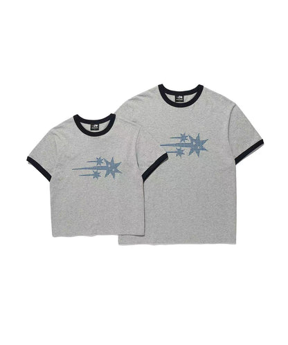 niceghostclub Check 3Star Basic Ringer Tee - 4 colors