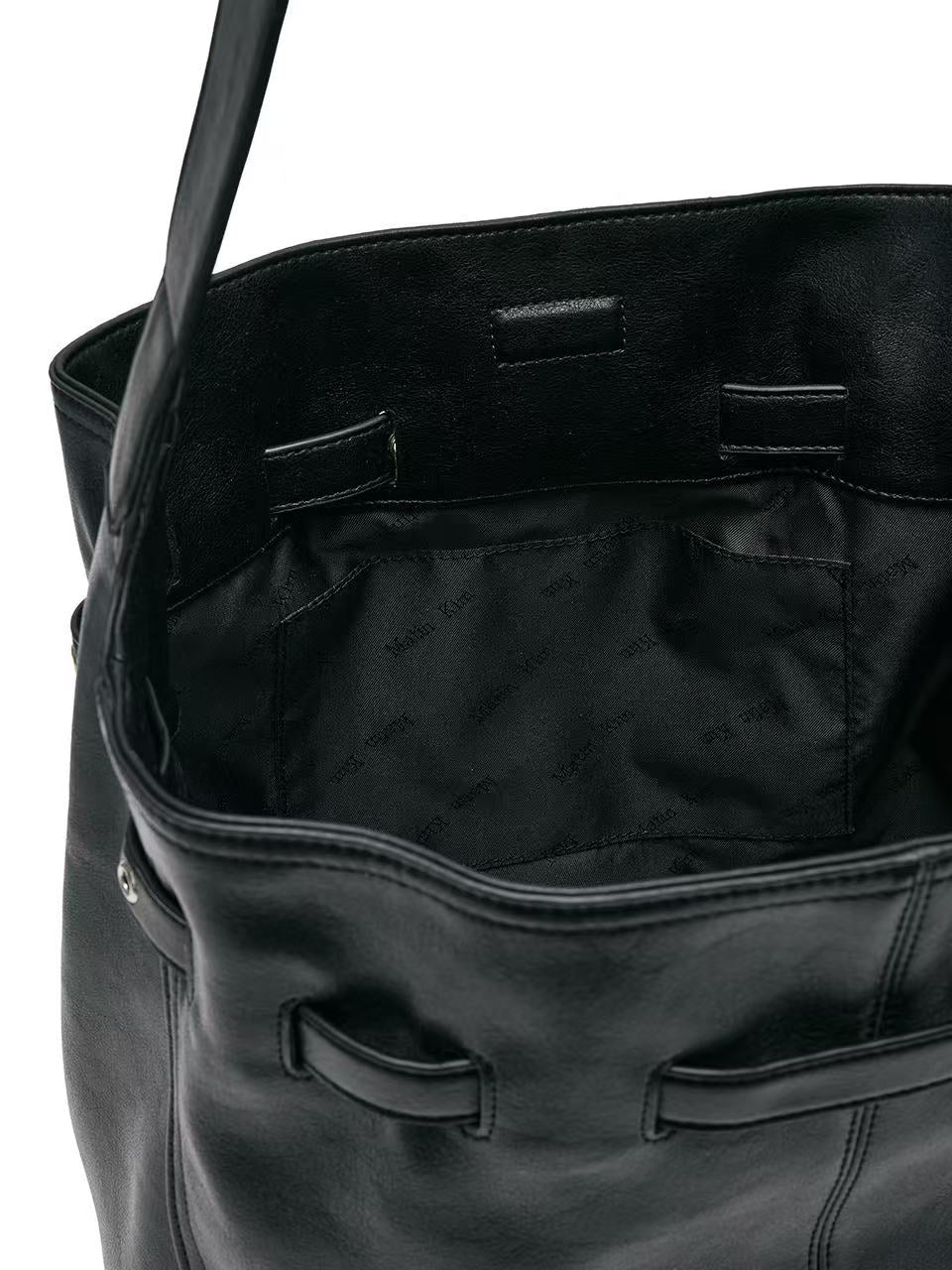Matin Kim Belted Volunn Mid Bucket Bag