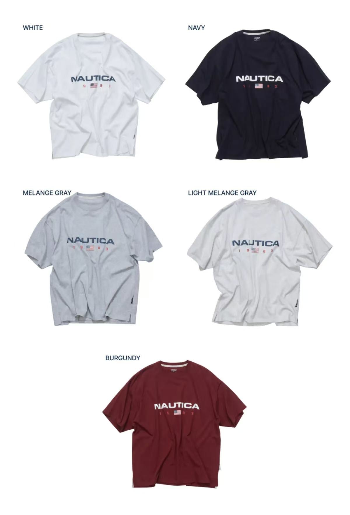 NAUTICA 83Flag Logo T-shirt - 5 colors