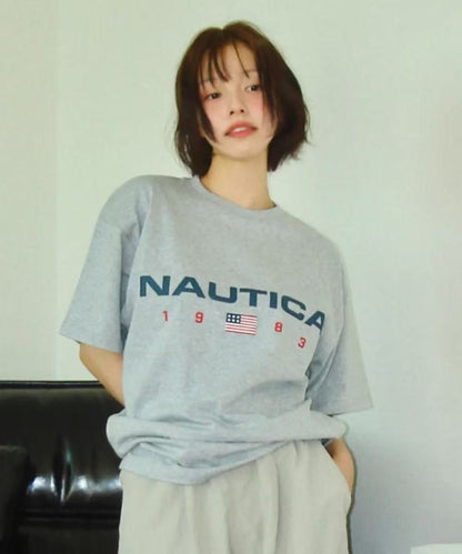 NAUTICA 83Flag Logo T-shirt - 5 colors