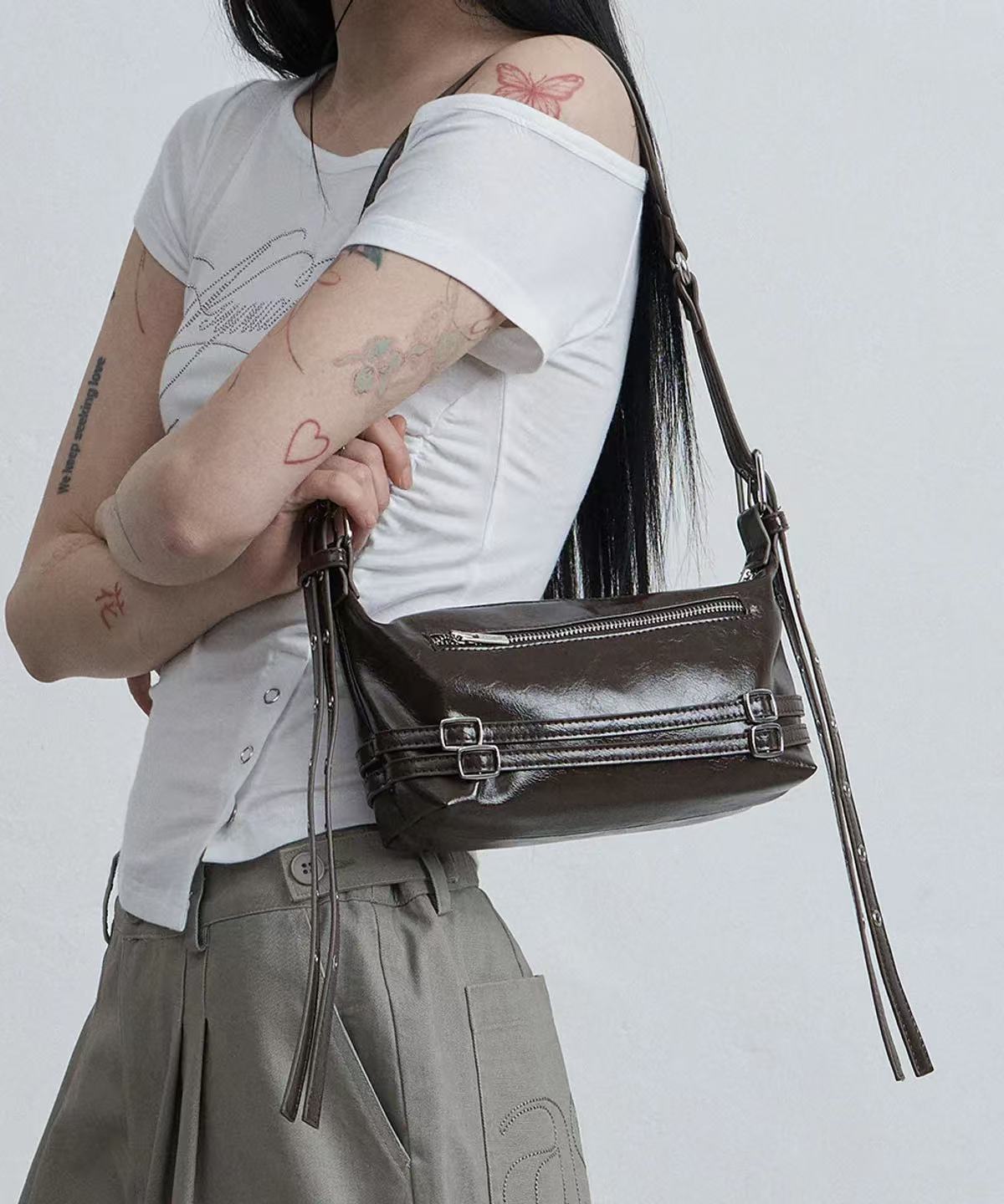 asur Belted Mini Shoulder Bag - 3 colors