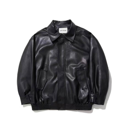 Lady Volume 465-1 Vegan Leather Overfit Jacket