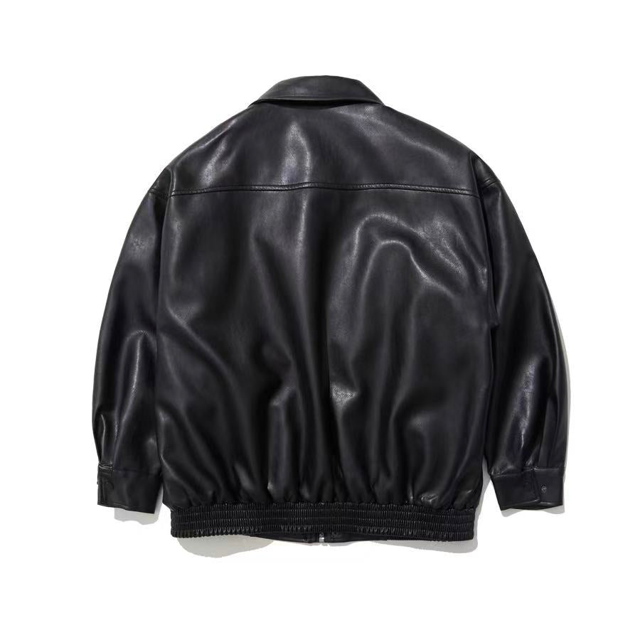 Lady Volume 465-1 Vegan Leather Overfit Jacket