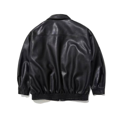 Lady Volume 465-1 Vegan Leather Overfit Jacket