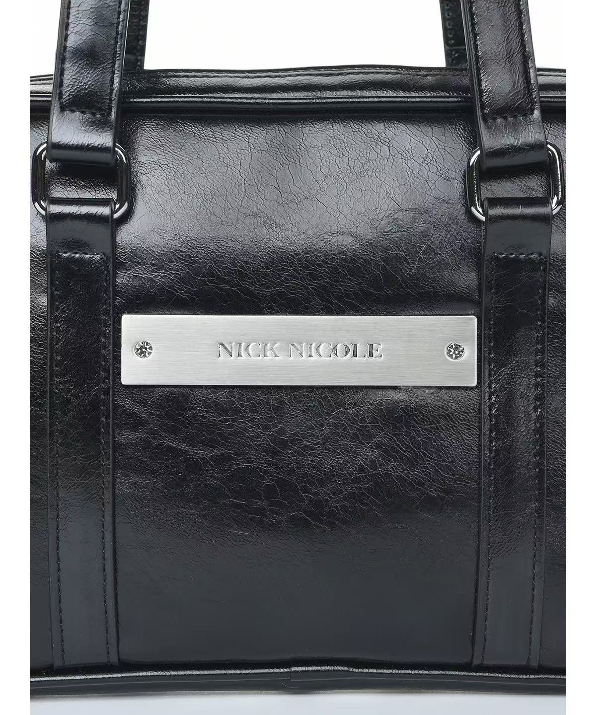 Nick Nicole Crystal Leather Mini Boston Bag - 5 colors