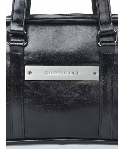 Nick Nicole Crystal Leather Mini Boston Bag - 5 colors