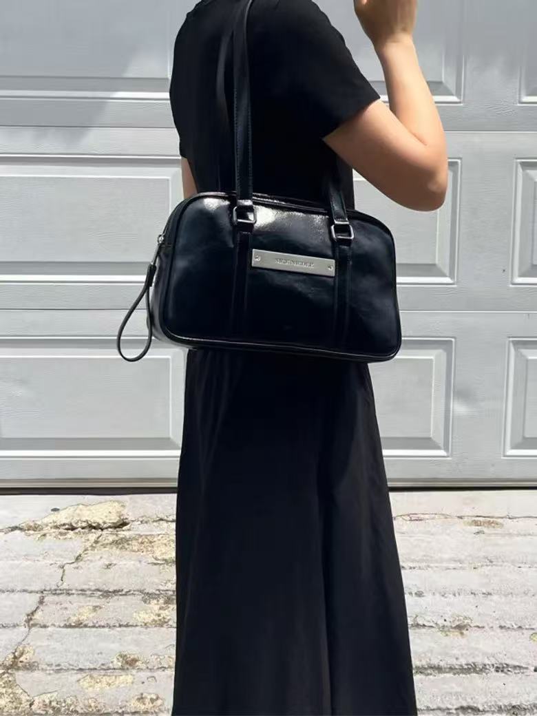 Nick Nicole Crystal Leather Mini Boston Bag - 5 colors
