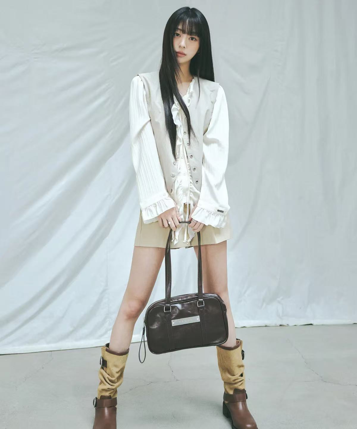 Nick Nicole Crystal Leather Mini Boston Bag - 5 colors