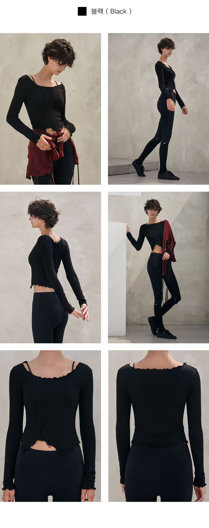 Deviwear Waven Frill Long Sleeve (T0112) - 6 colors